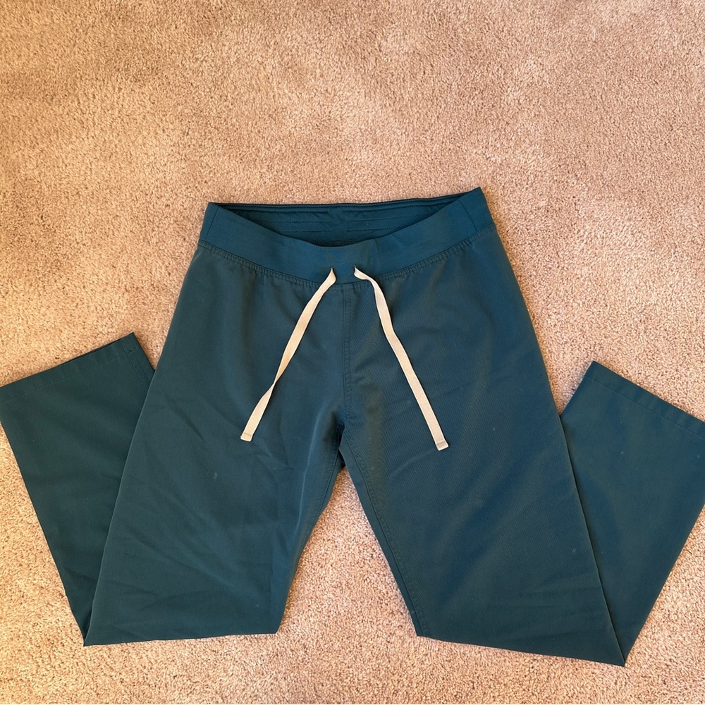 Figs Livingston pants, in Caribbean blue, size small/petite
